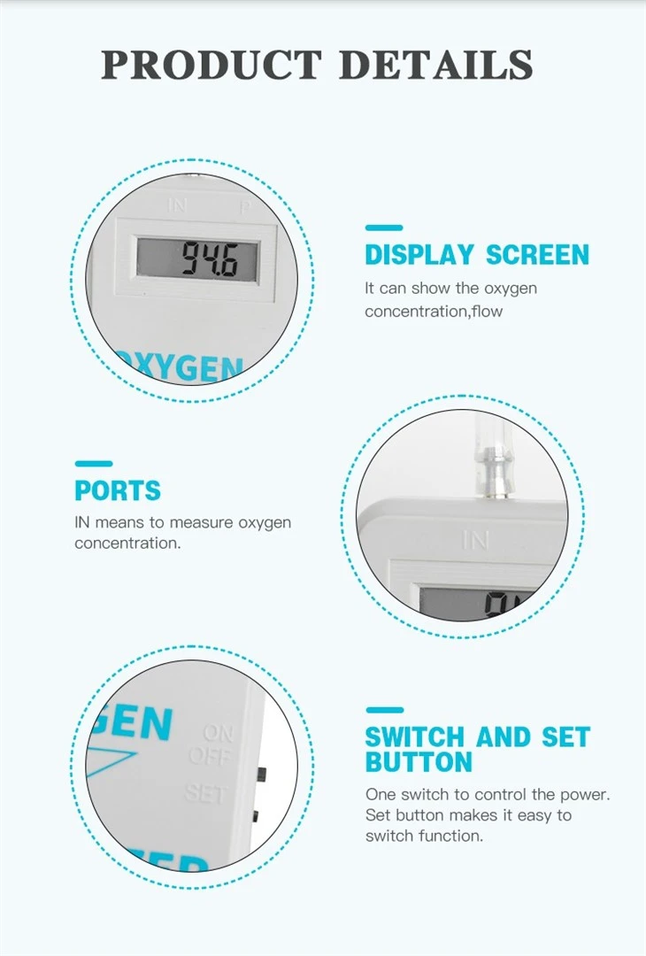 Portable Oxygen Gas Detector O2 Analyzer